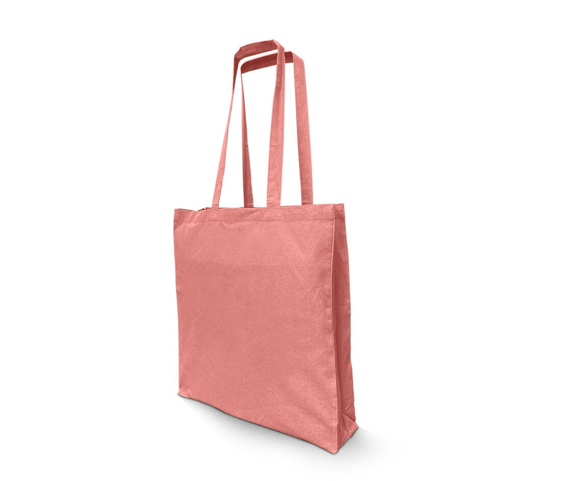Sac shopping en coton recyclé avec soufflet