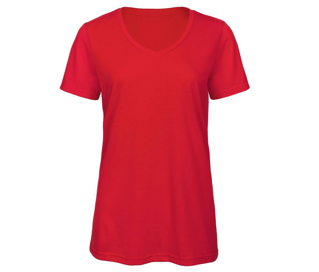 Tee-shirt col v femme tri-blend