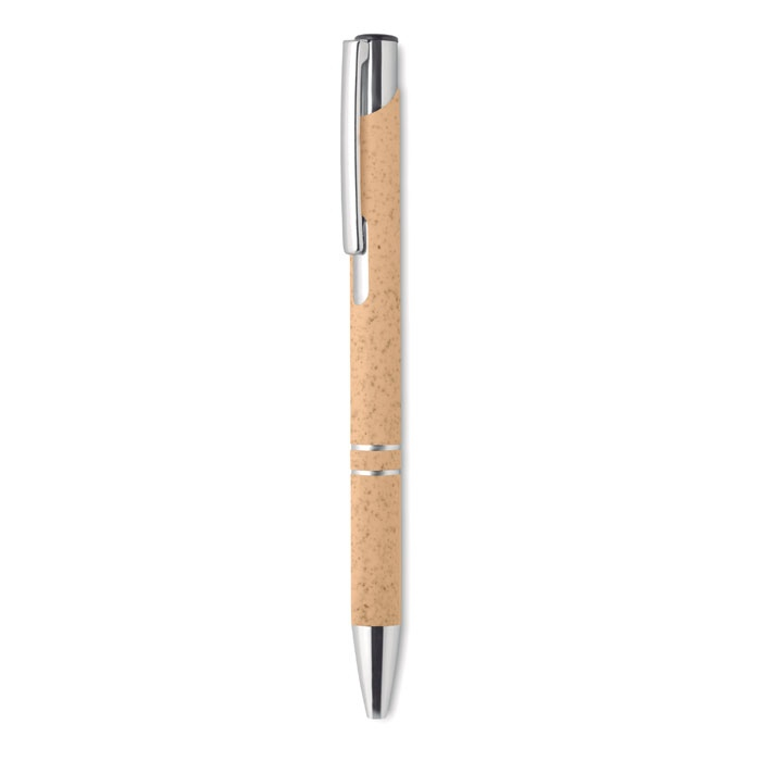 BERN PECAS - Stylo poussoir blé paille ABS