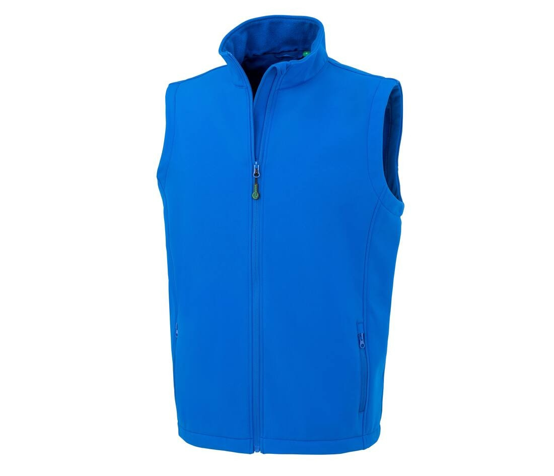 Bodywarmer softshell homme en polyester recyclé