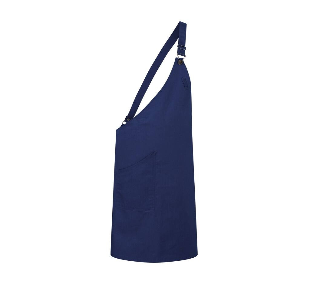 Tablier asymétrique en tissu sergé