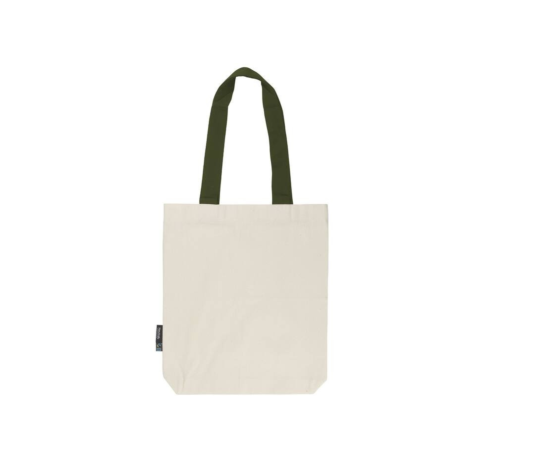 Sac shopping anses contrastées