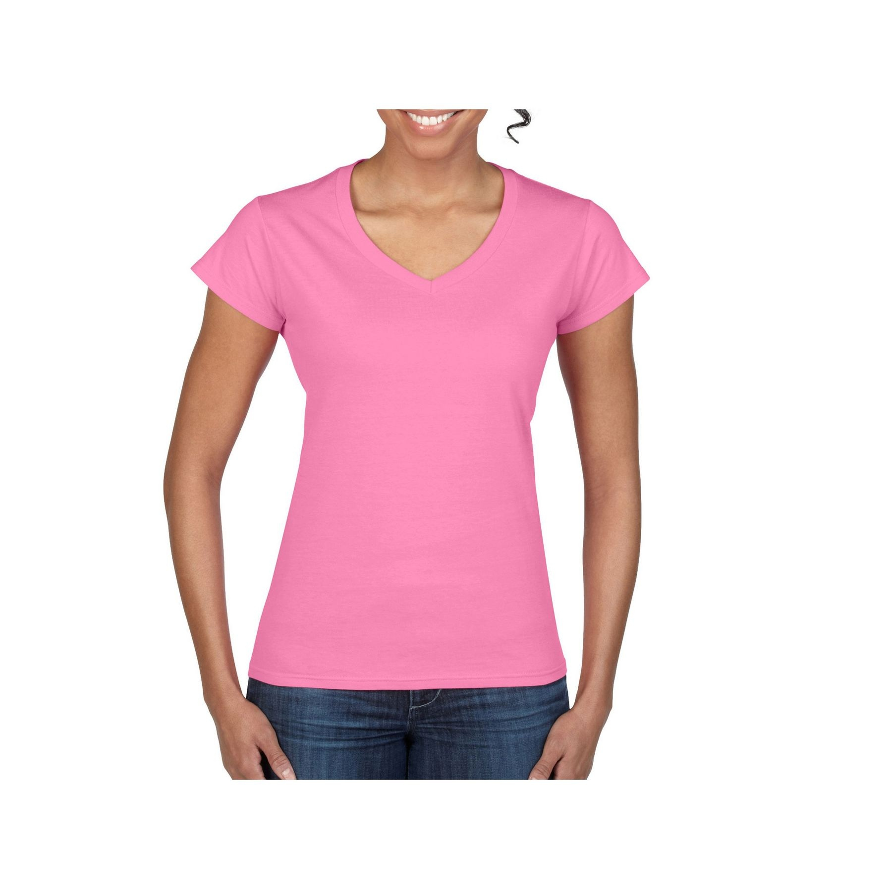 Tee-shirt col v femme