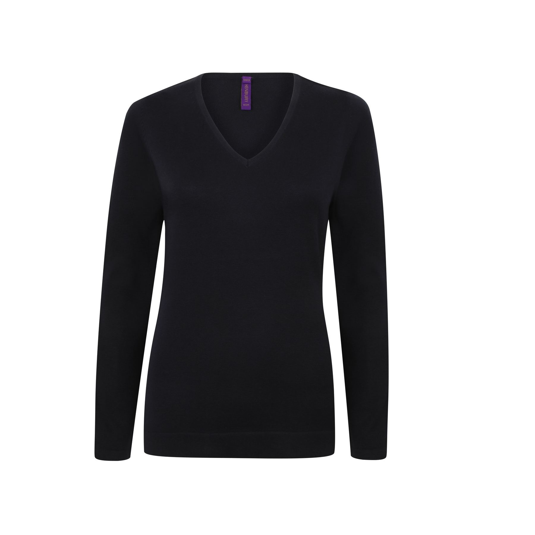 Pull col v femme