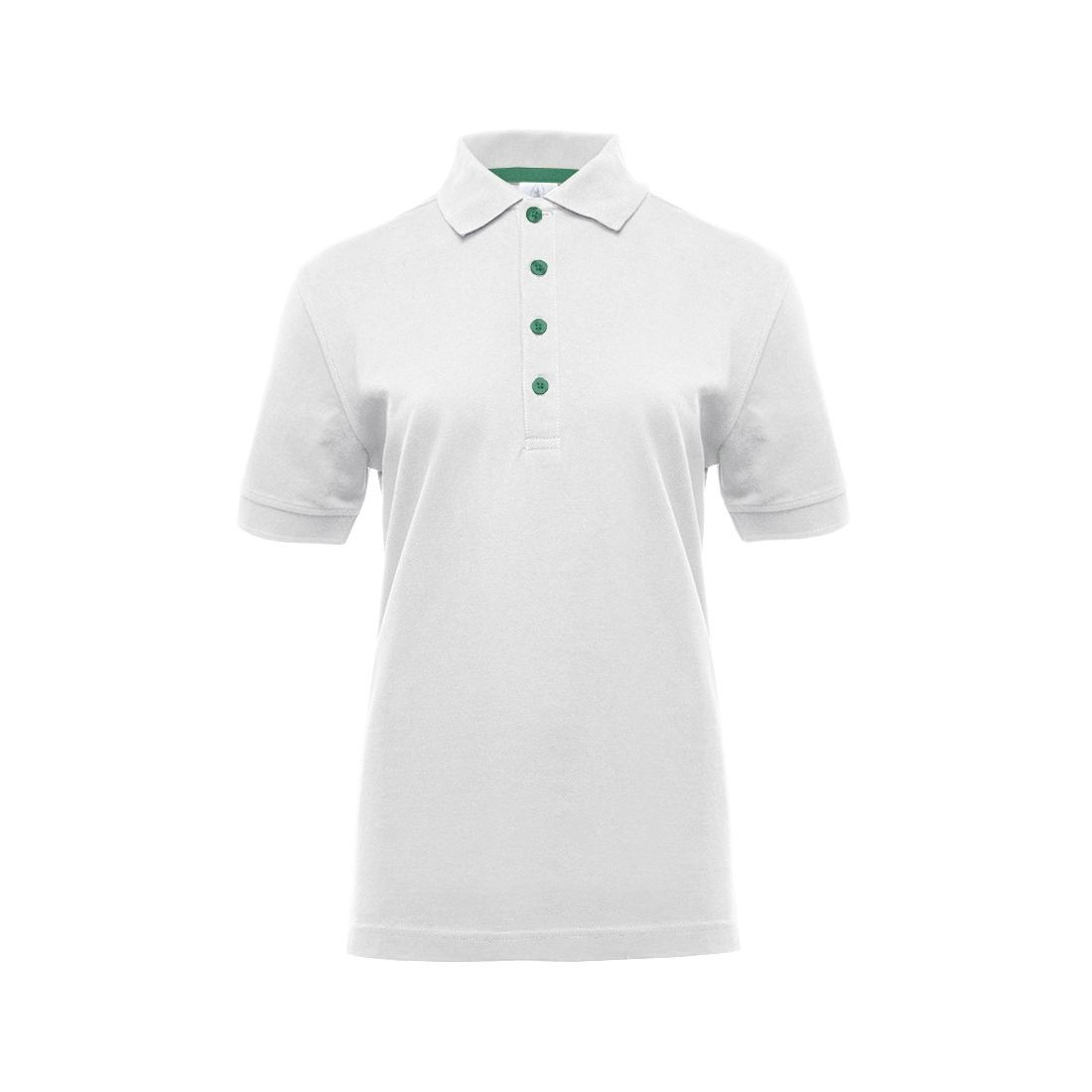 Polo femme boutons contrastés