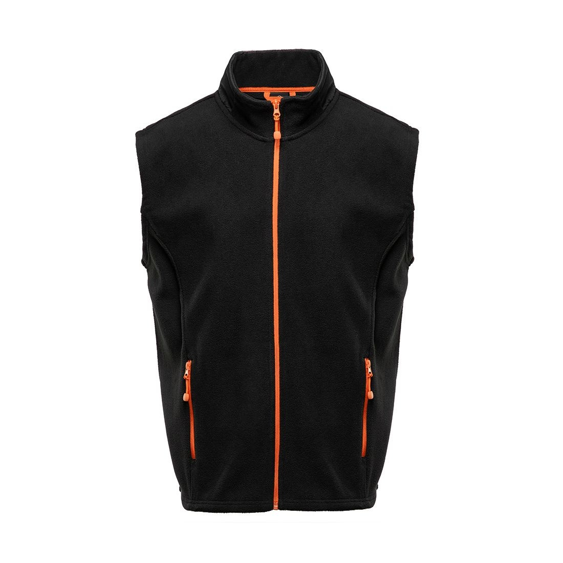 Bodywarmer polaire contrasté