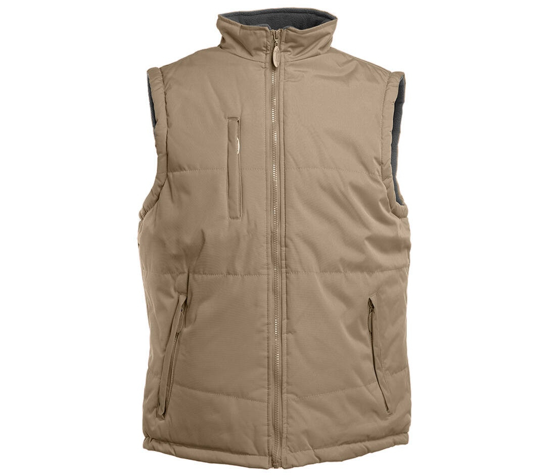 Bodywarmer matelassé et polaire