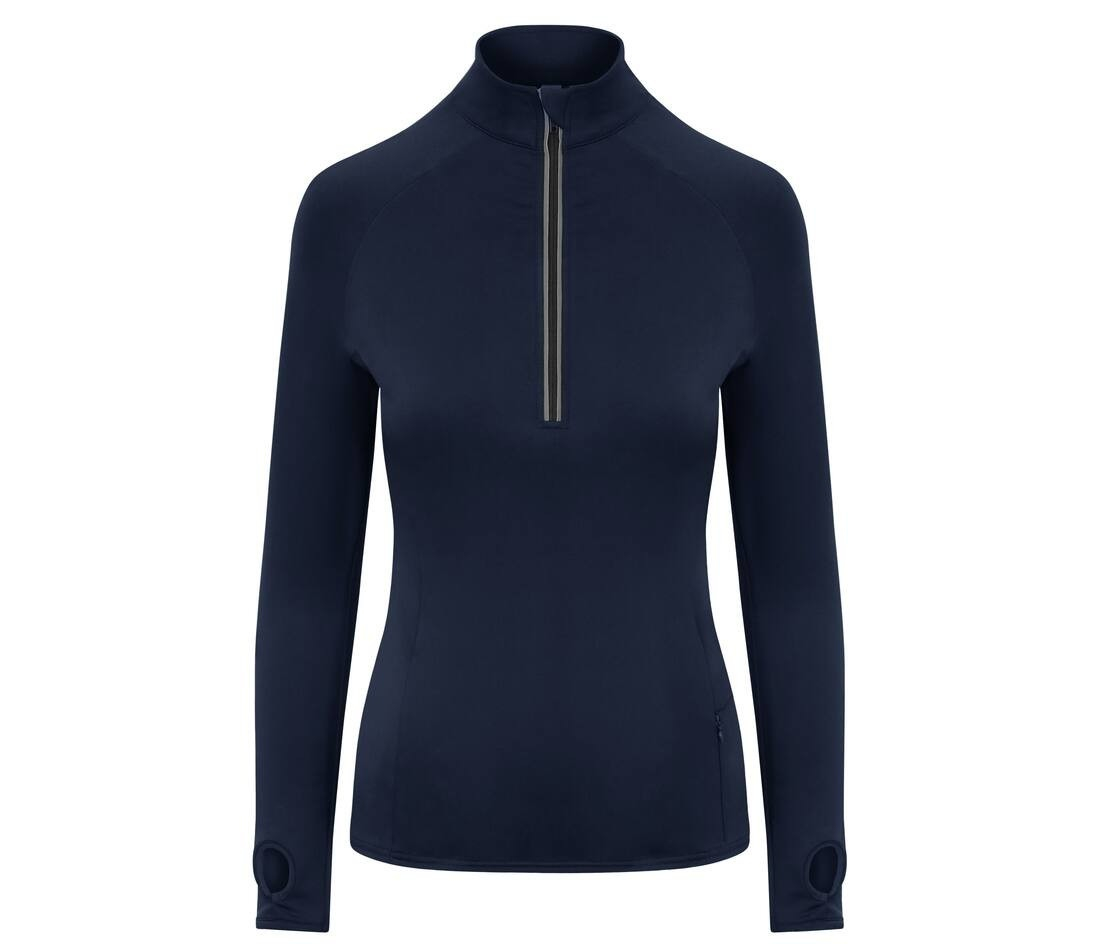Tee-shirt de sport femme col zippé