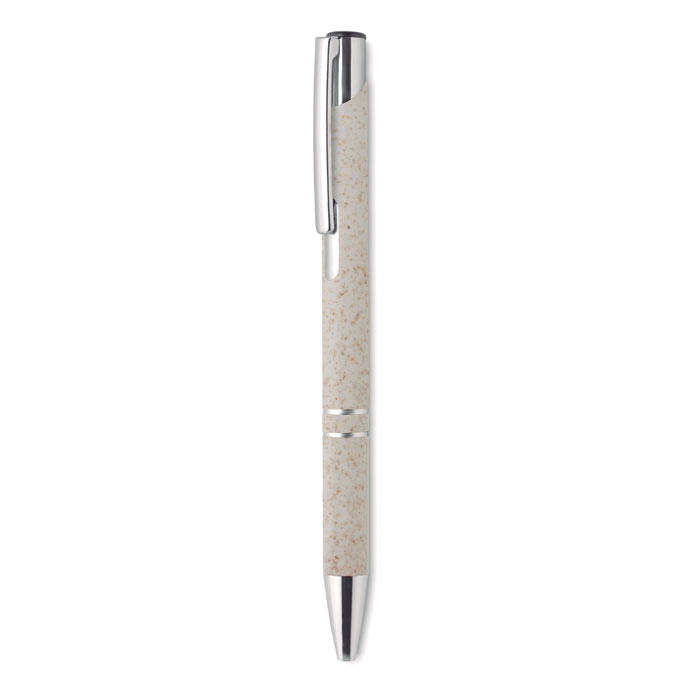 BERN PECAS - Stylo poussoir blé paille ABS thumb