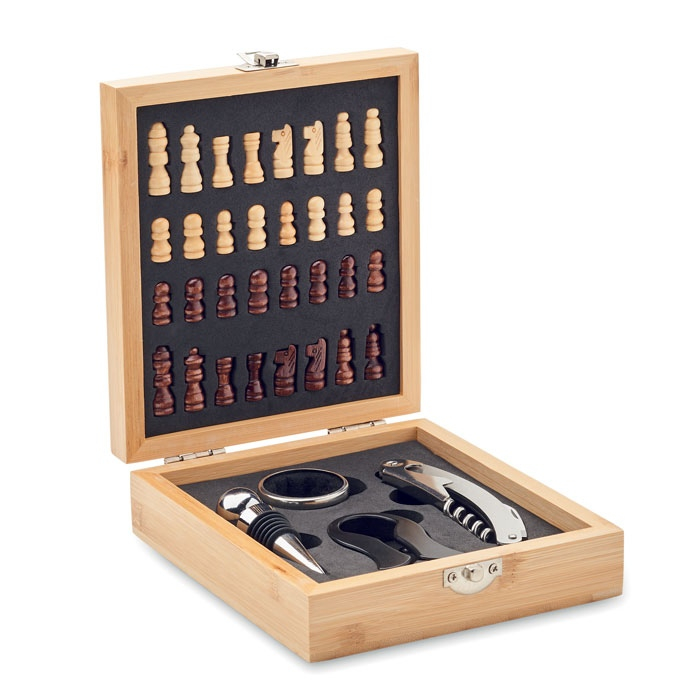 CHESSET - Set à vin et jeu d'échecs thumb