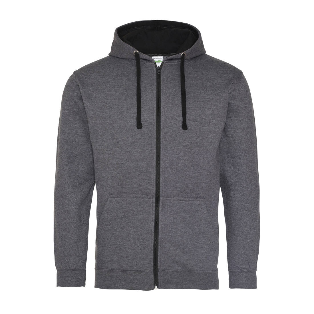 Sweat capuche zippé contrasté