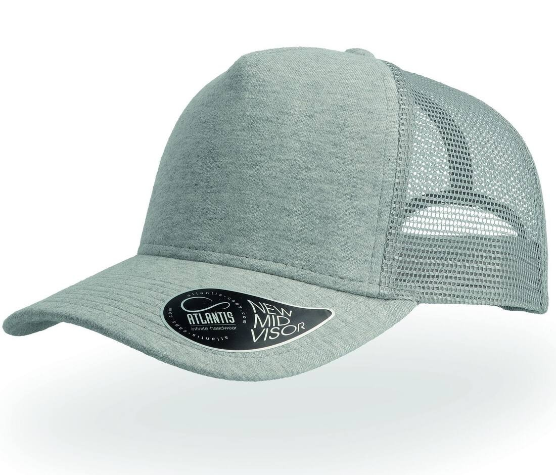 Casquette 5 pans style trucker en jersey