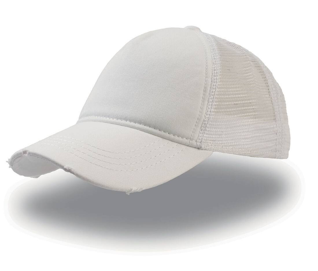 Casquette 5 pans style trucker "destroyed"