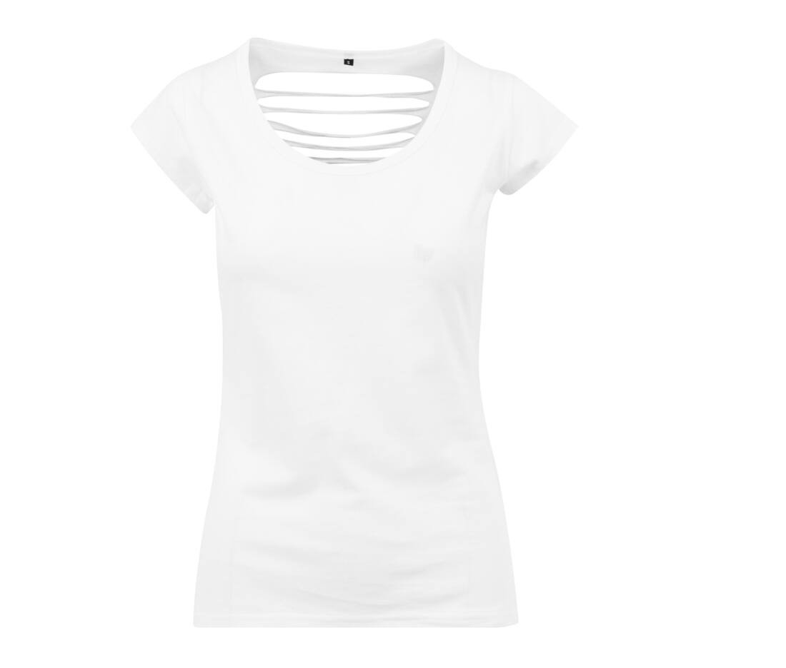 Tee-shirt femme dos lacéré
