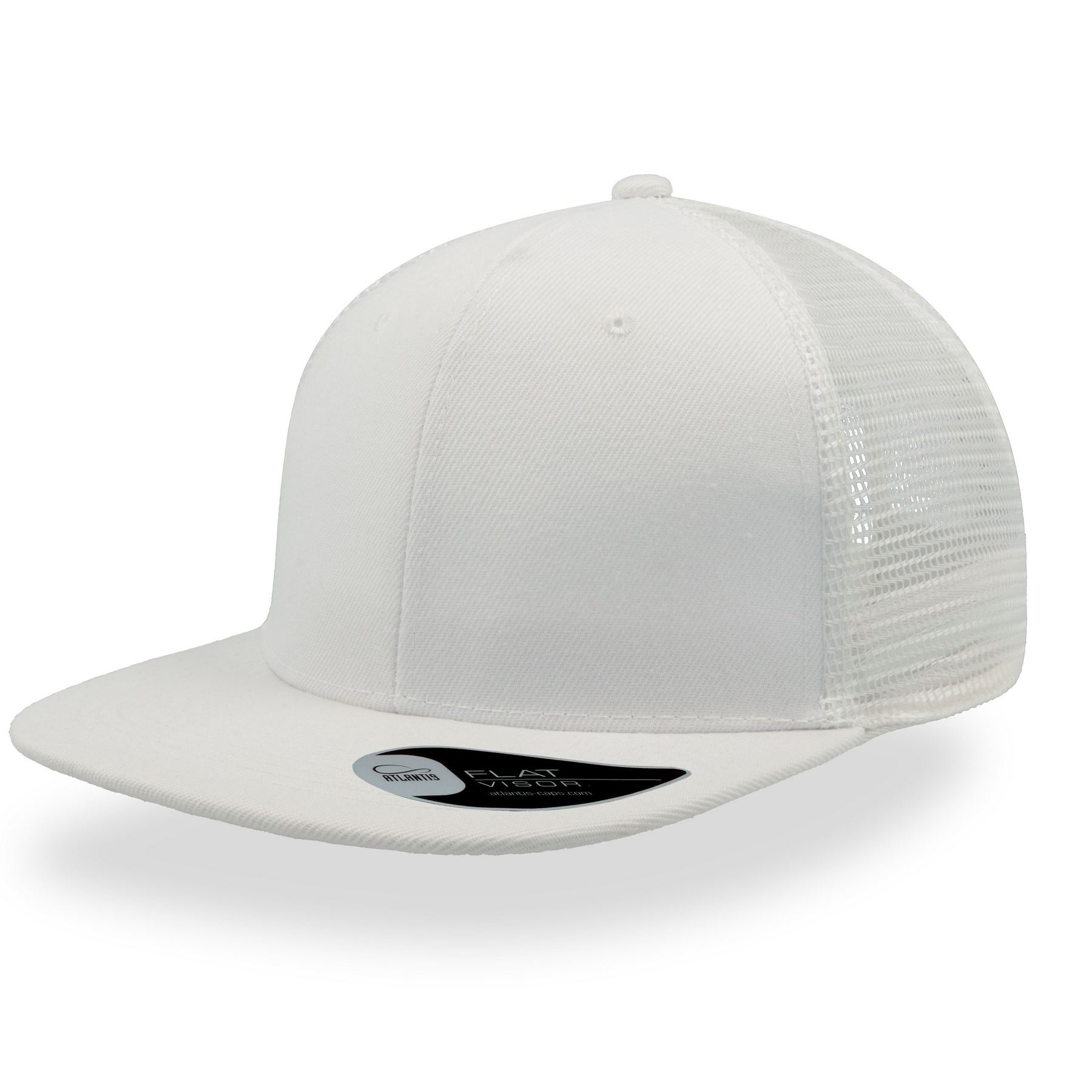 Casquette visière plate style trucker