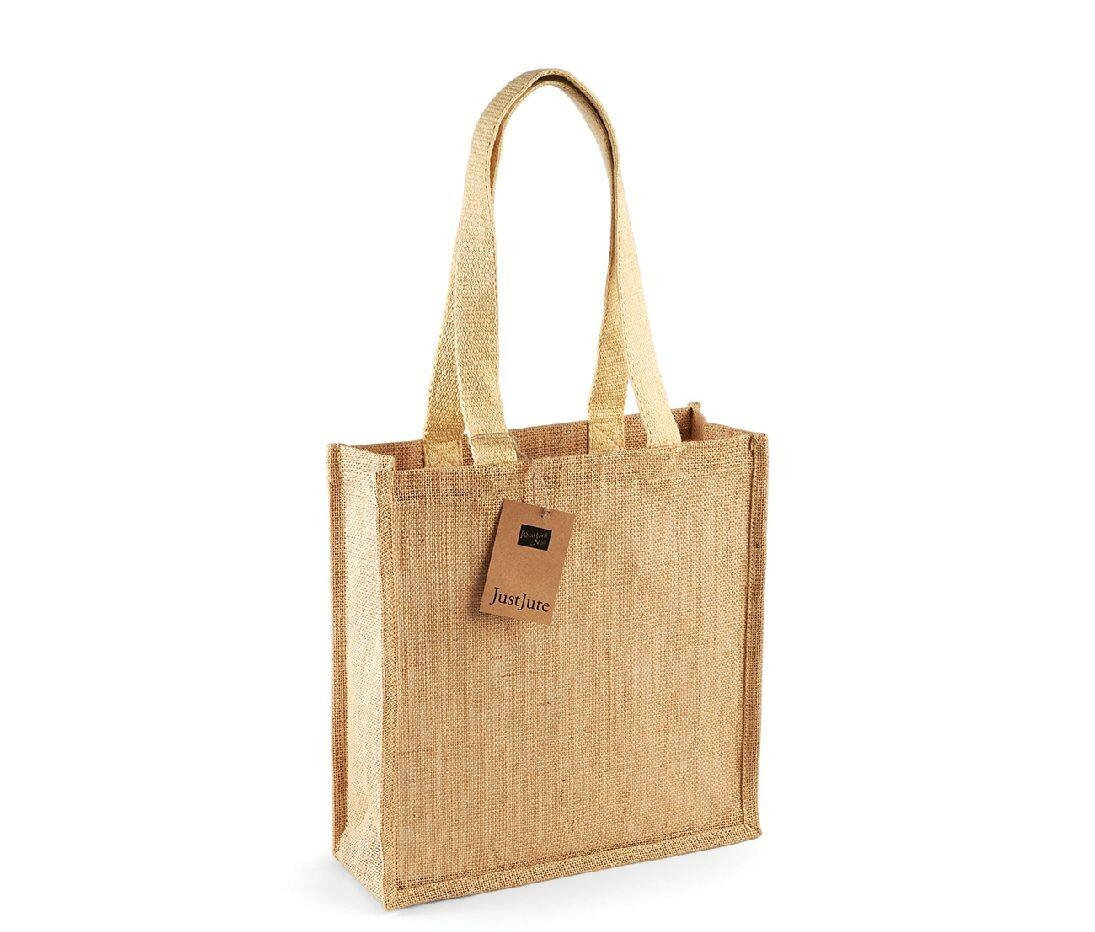 Sac shopping compact en toile de jute thumb