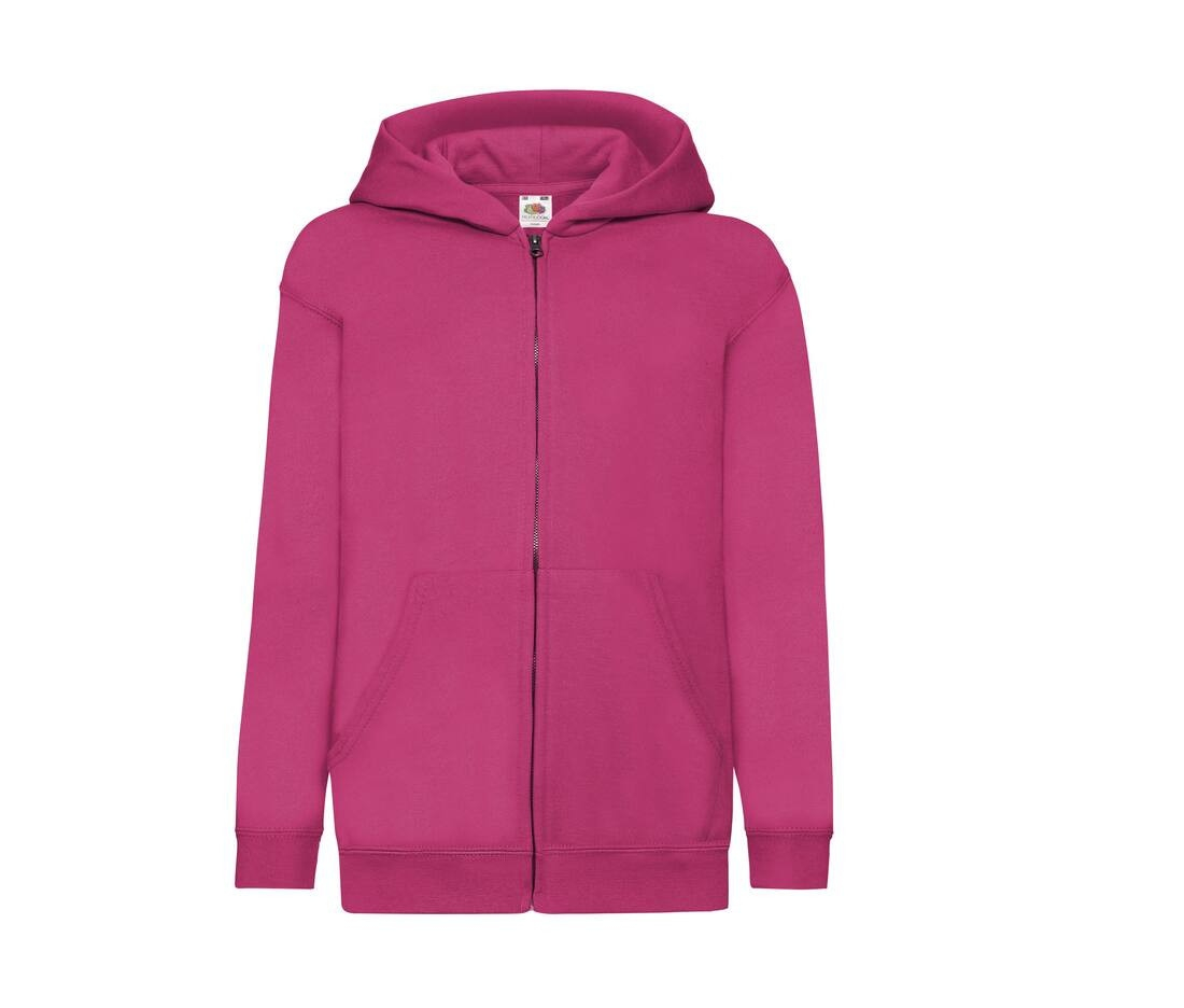Sweat capuche grand zip enfant