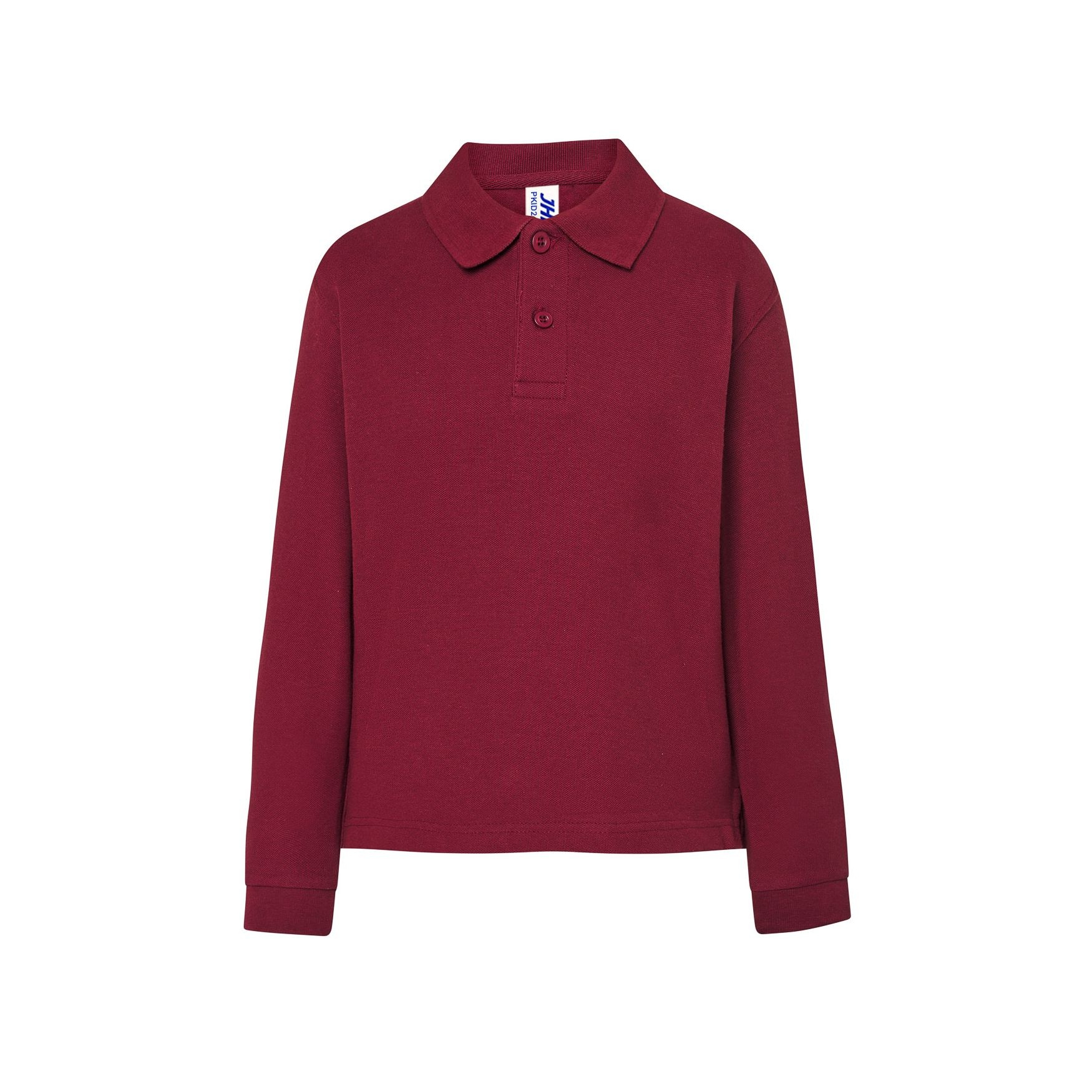 Polo piqué enfant manches longues
