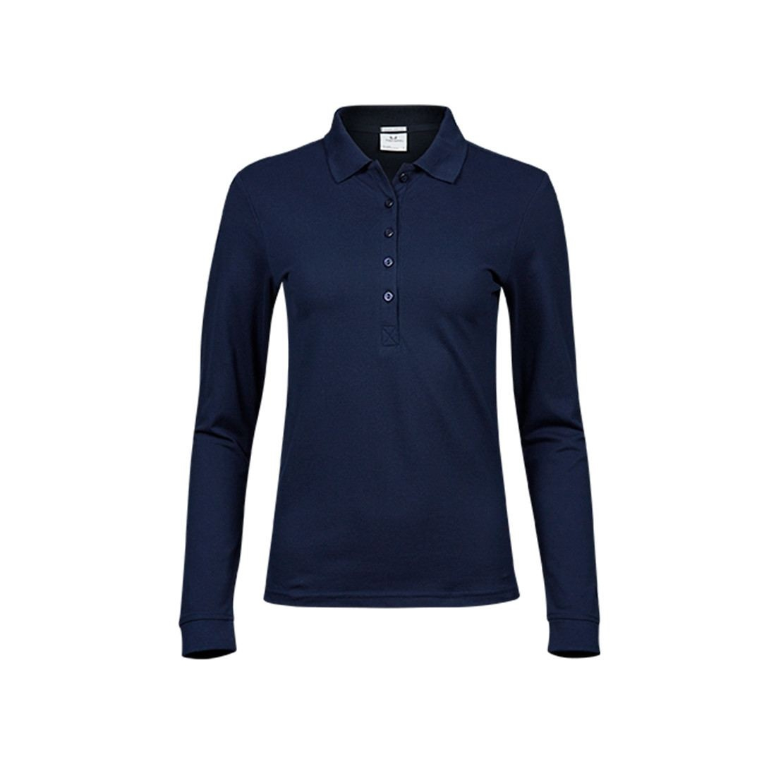 Polo stretch manches longues femme