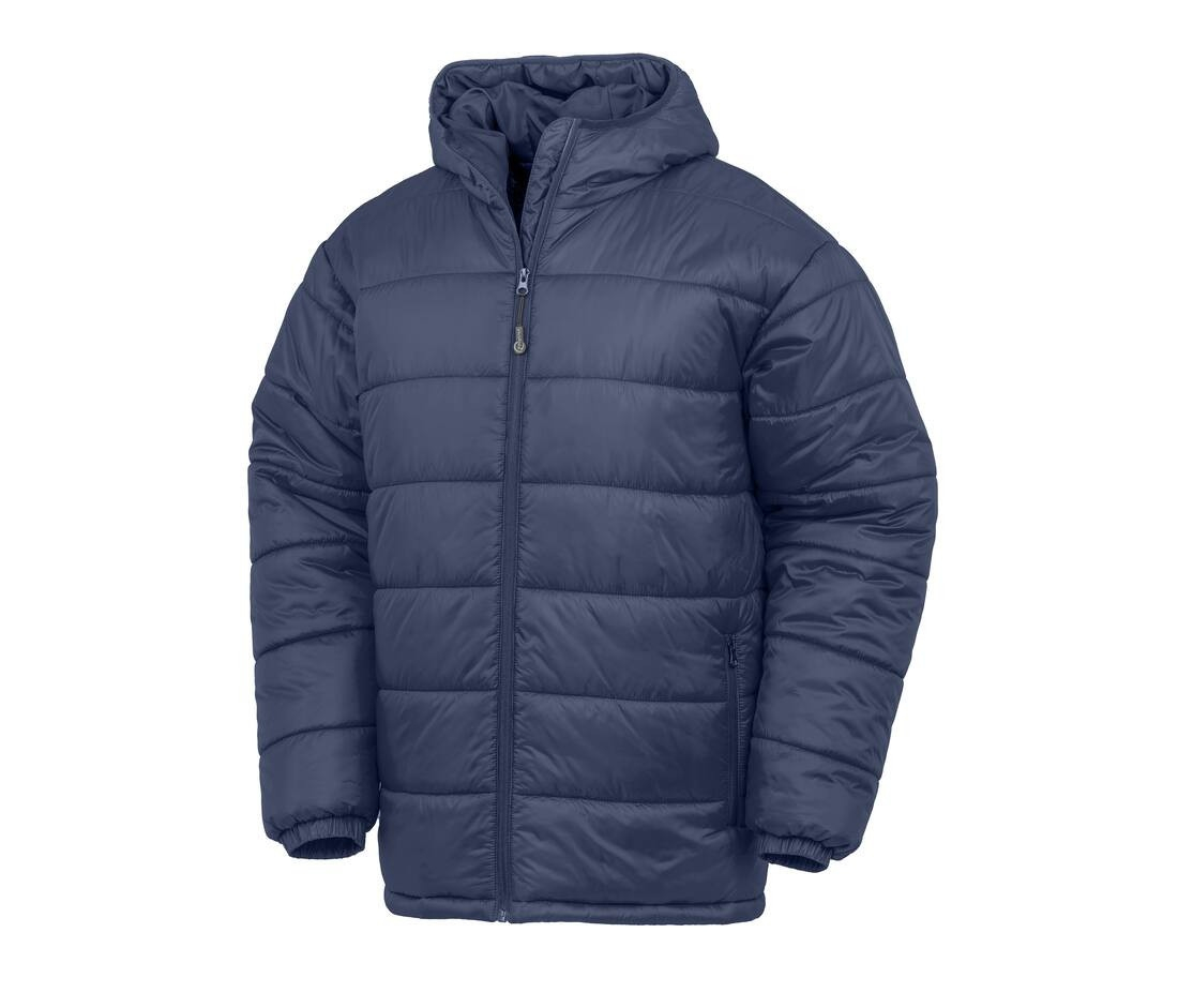 Doudoune à capuche en nylon & polyester recyclé thumb