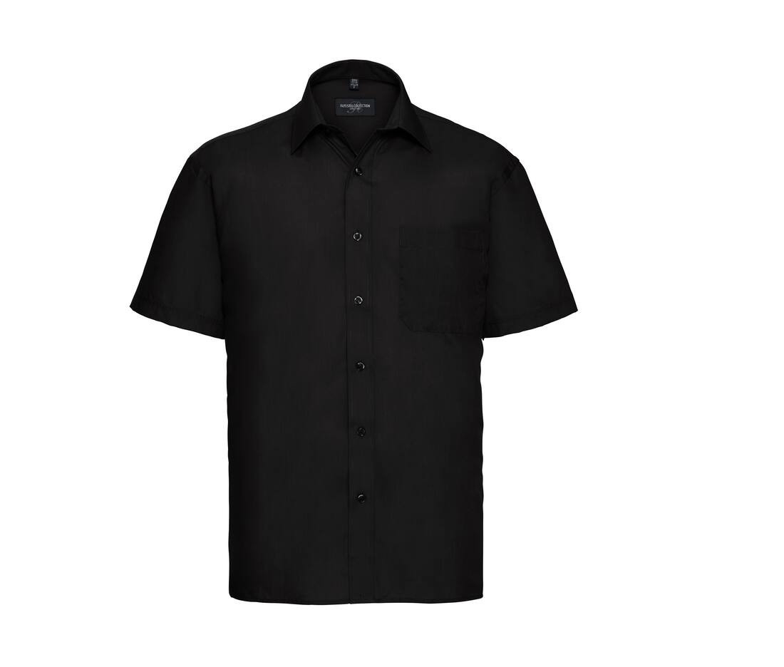 Men's short sleeve classic polycotton poplin shirt