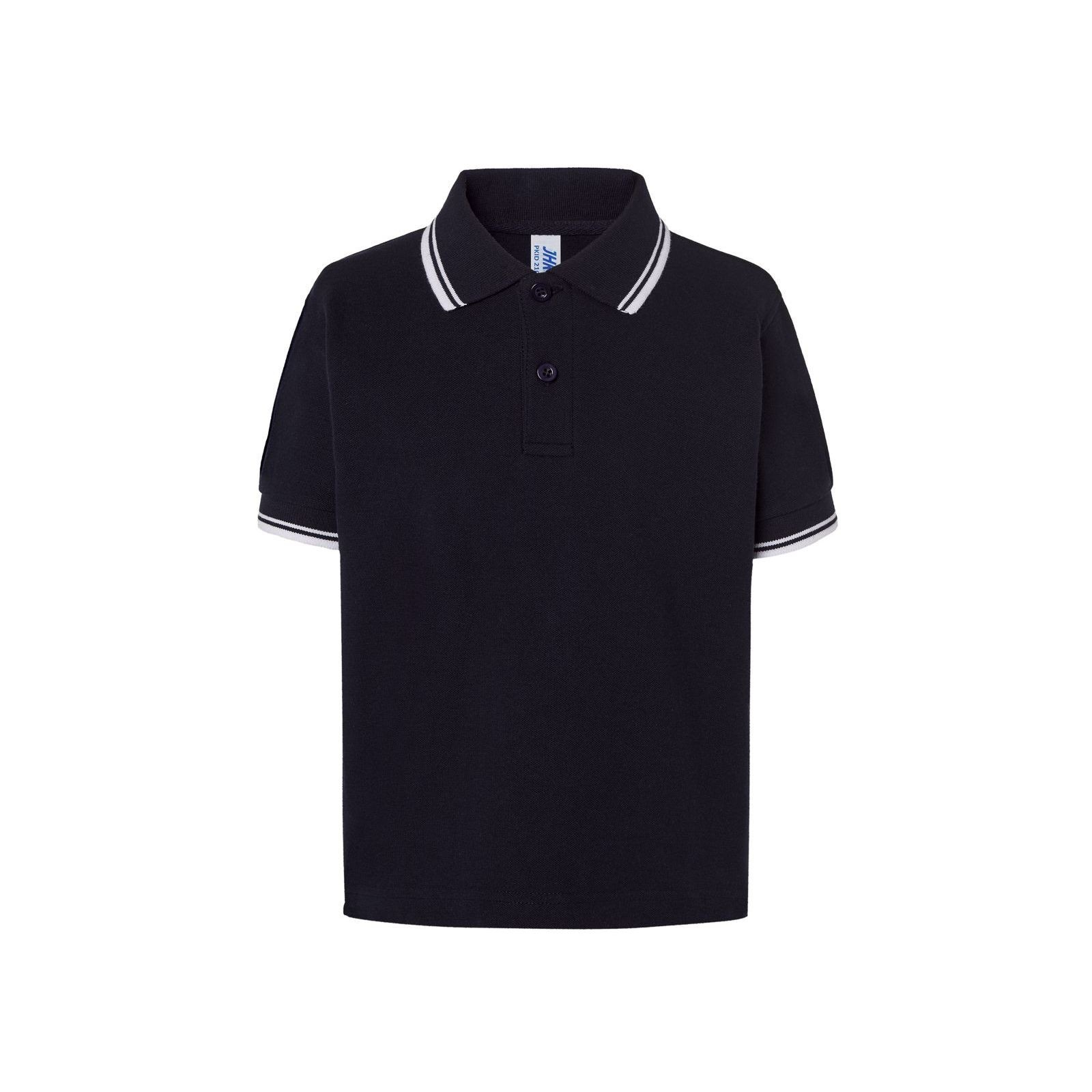 Polo enfant contrasté