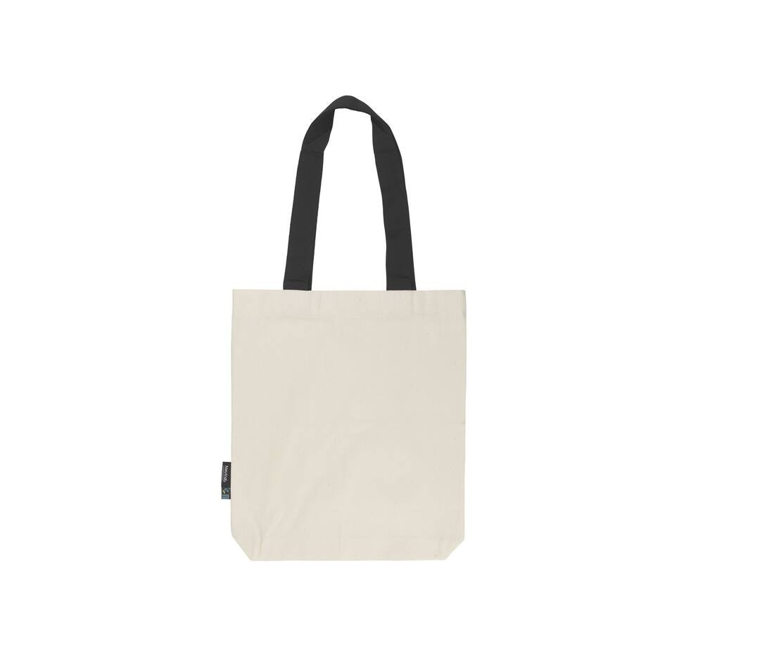 Sac shopping anses contrastées