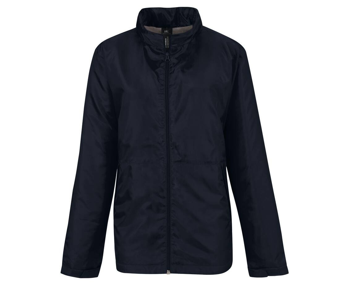 Veste coupe-vent doublée micropolaire femme