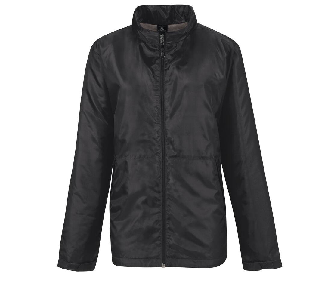 Veste coupe-vent doublée micropolaire femme