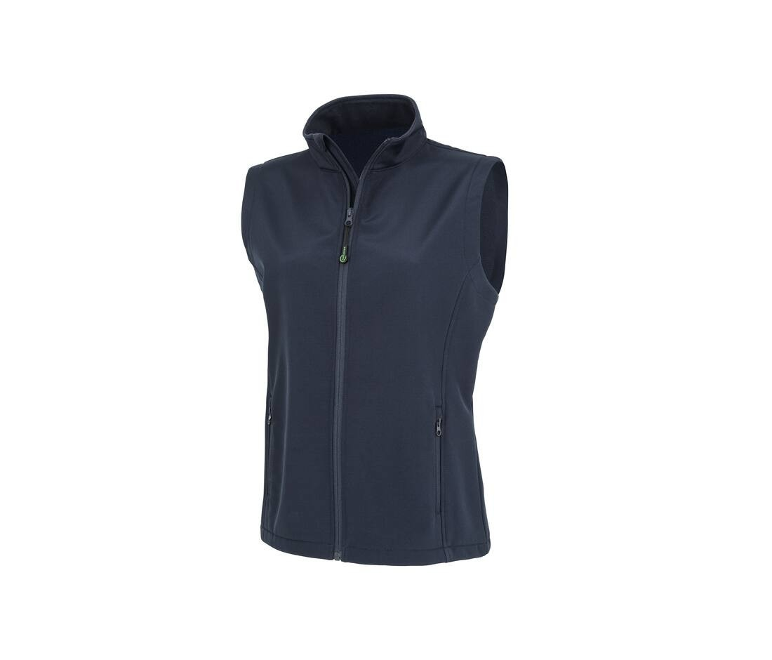 Bodywarmer softshell femme en polyester recyclé