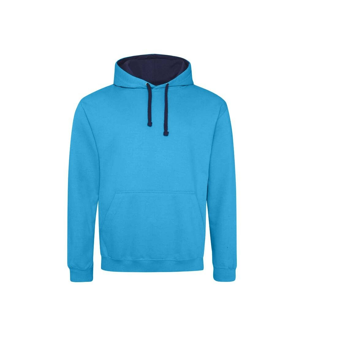Sweat capuche contrastée