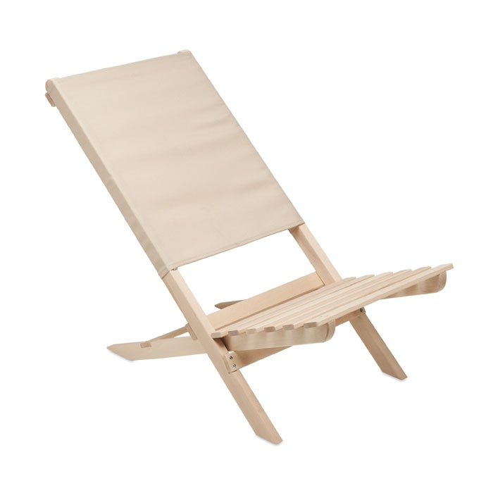 MARINERO - Chaise de plage pliable en bois
