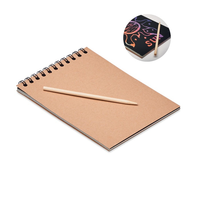 BLACK - Carnet de papier à gratter thumb