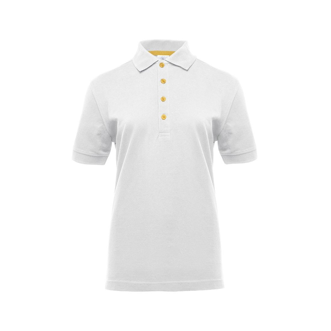 Polo femme boutons contrastés