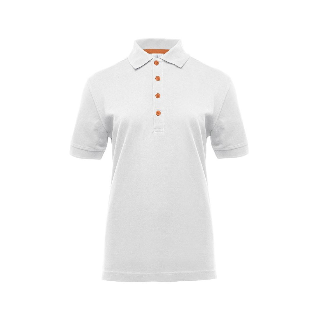 Polo femme boutons contrastés
