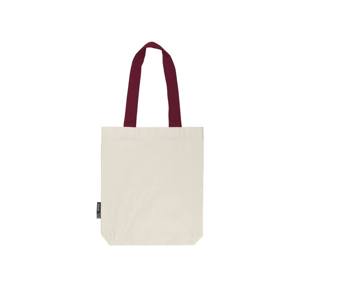 Sac shopping anses contrastées