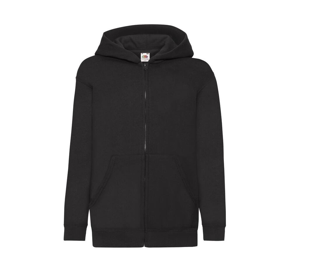 Sweat capuche grand zip enfant