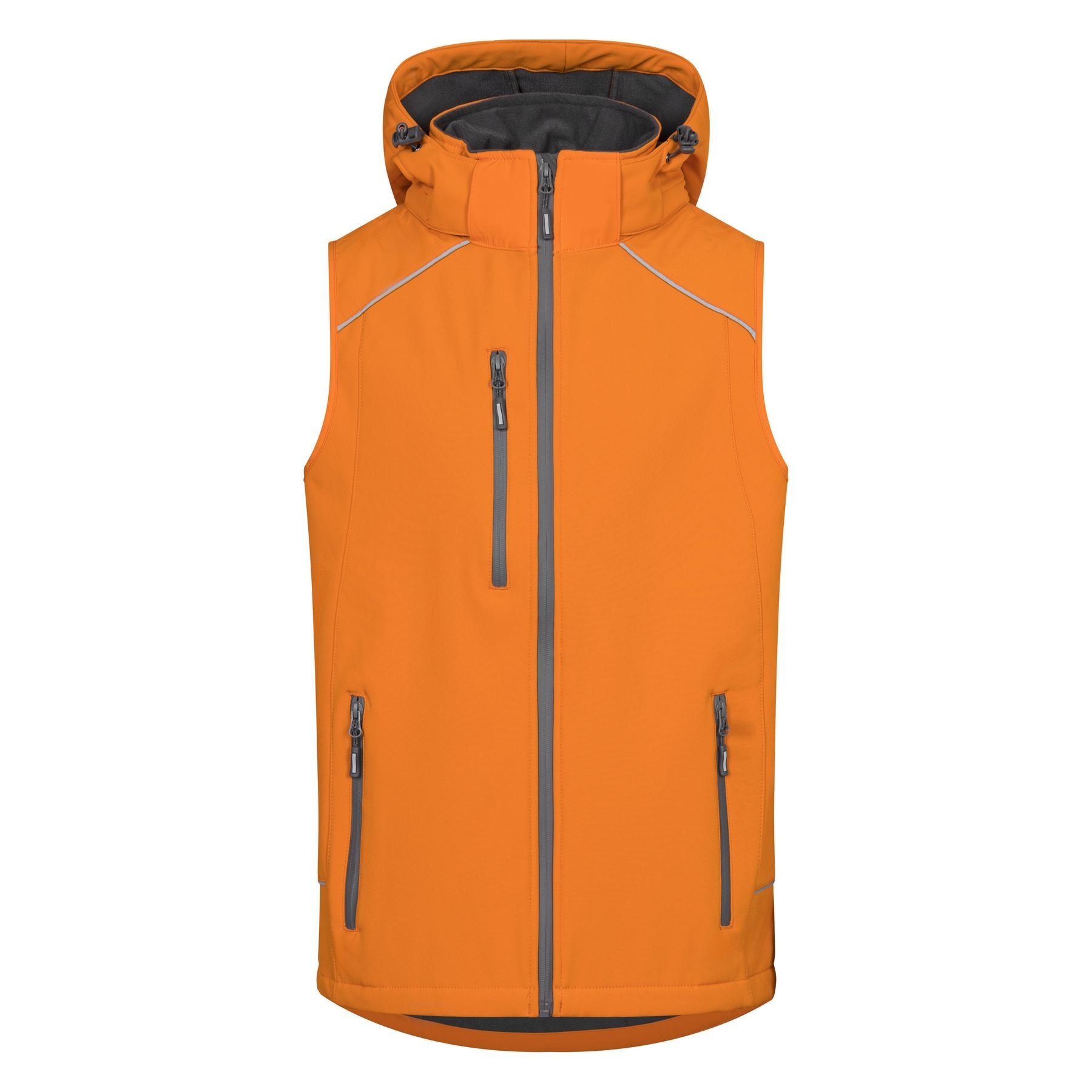Bodywarmer en softshell avec capuche