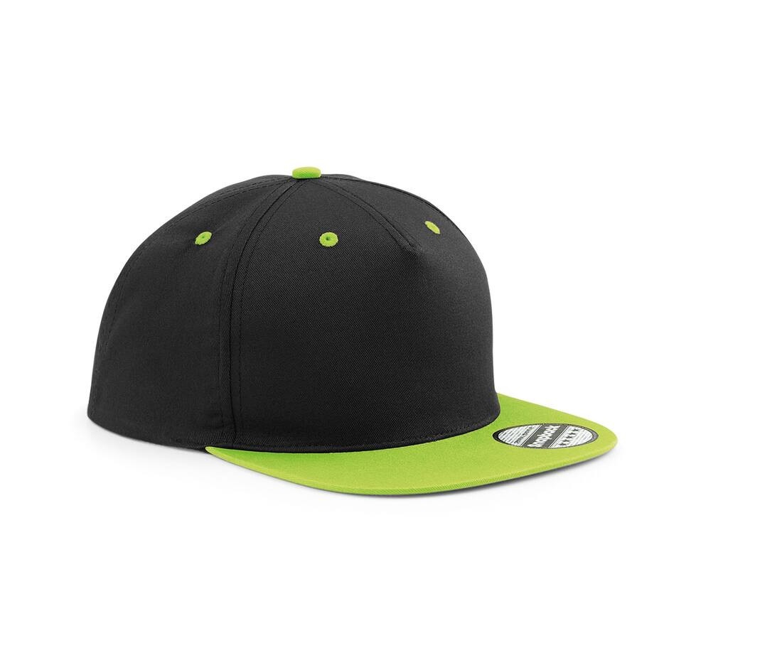 Casquette 5 pans avec visière contrastée