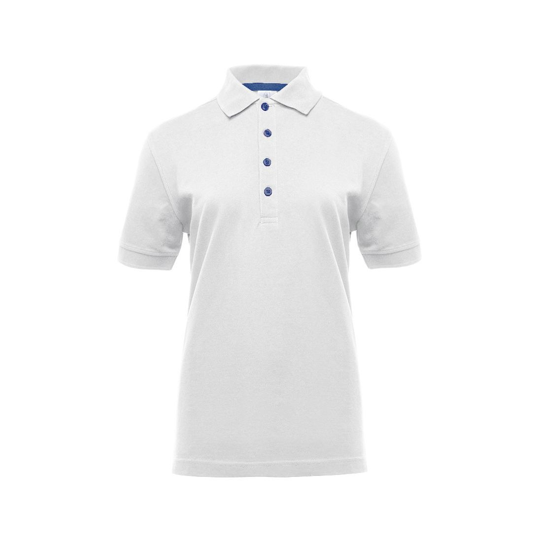 Polo femme boutons contrastés