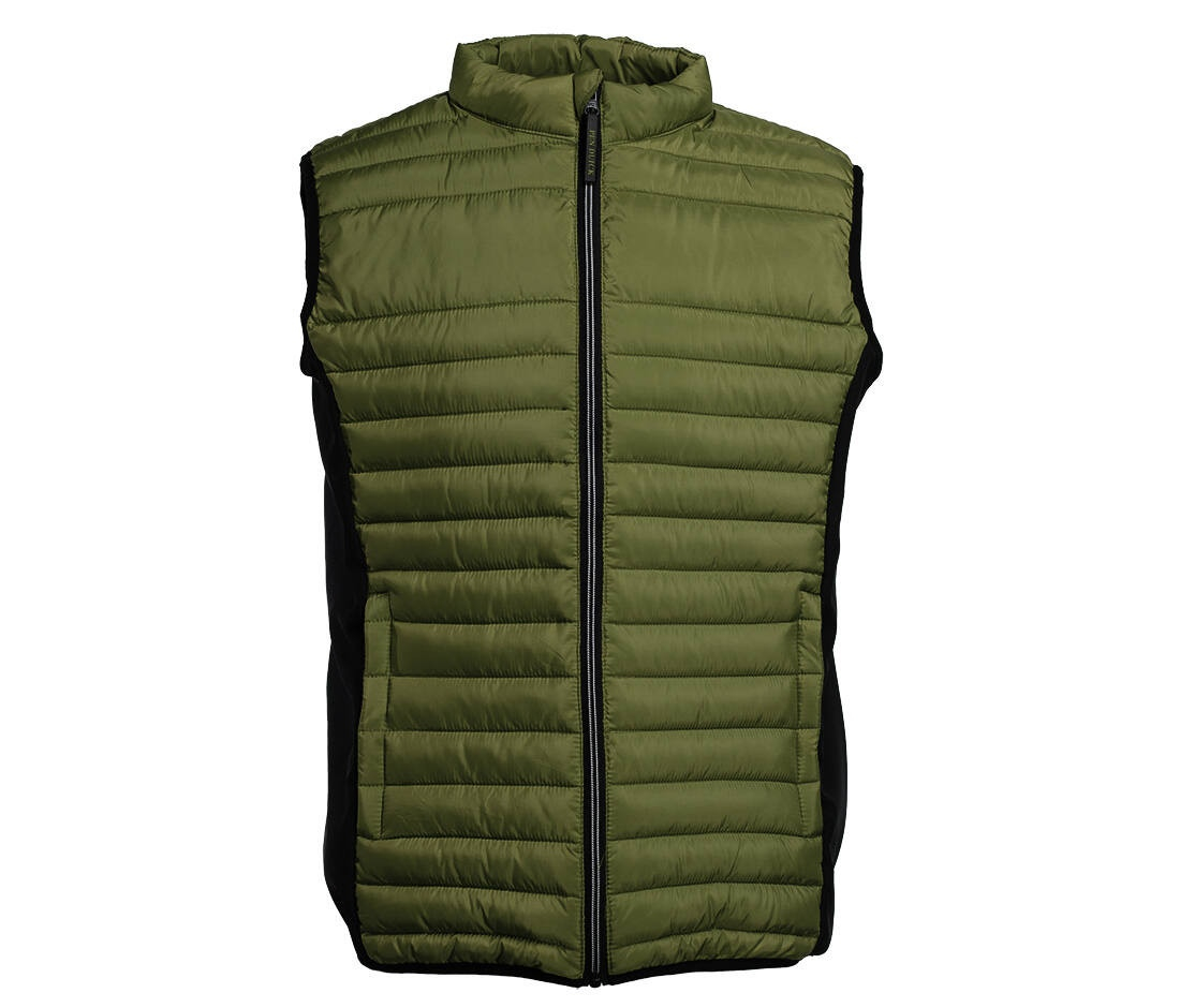 Bodywarmer bi-matière homme