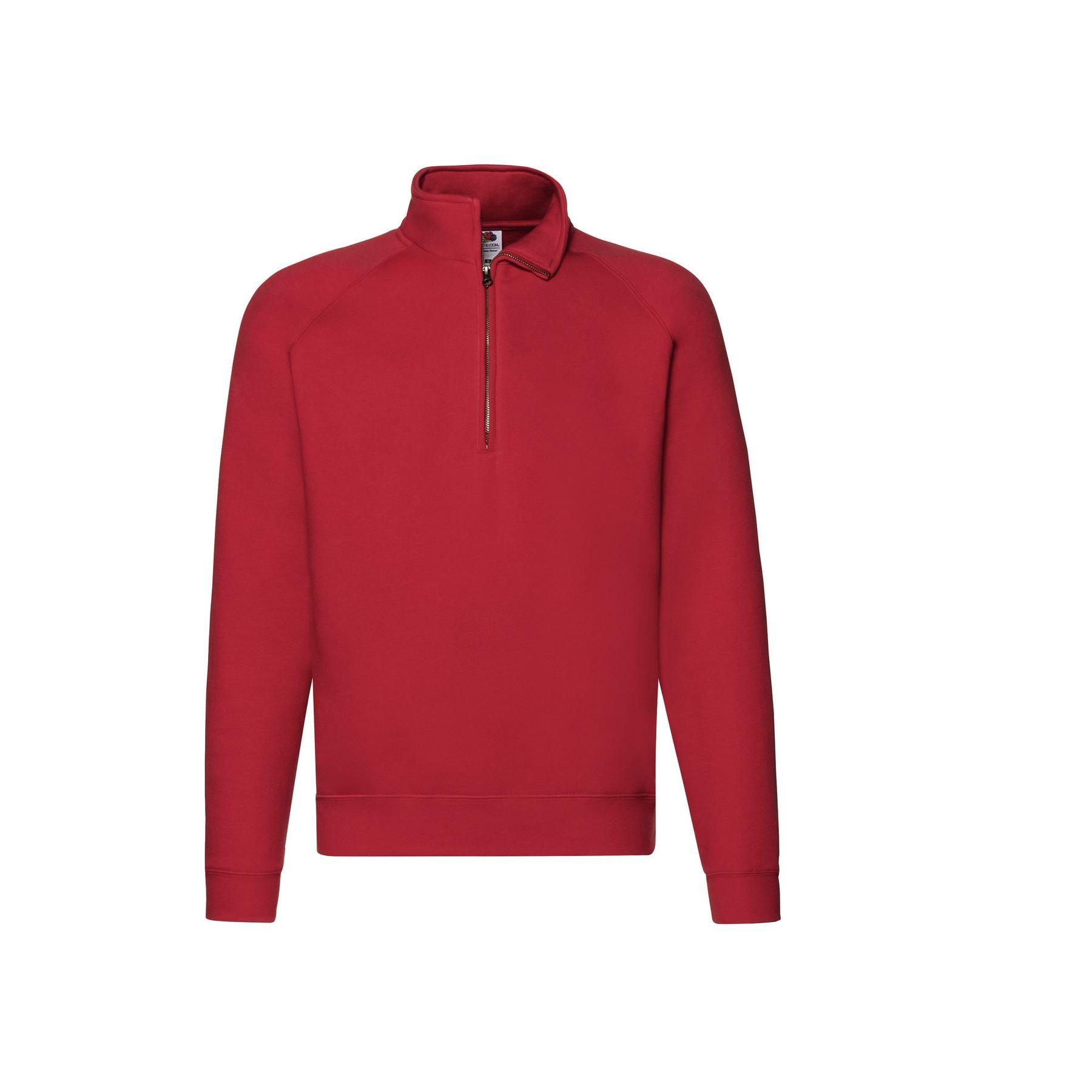 Sweat manches raglan col zippé