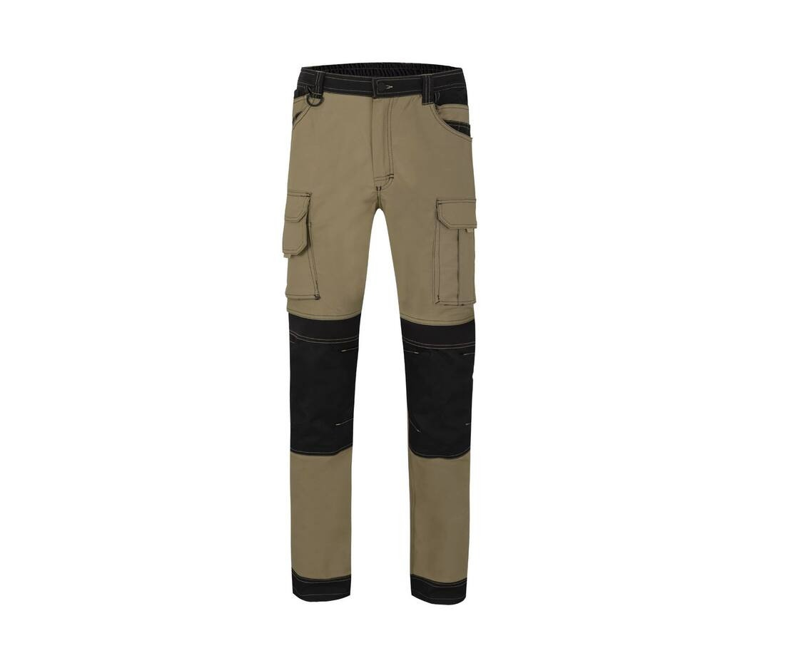 Pantalon bicolore canvas stretch