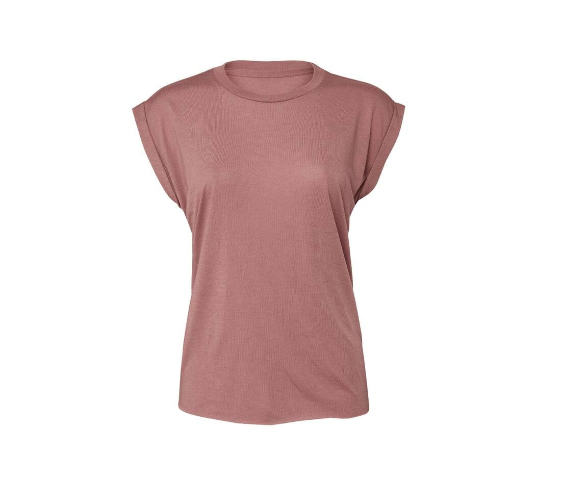 Tee-shirt femme manches roulées