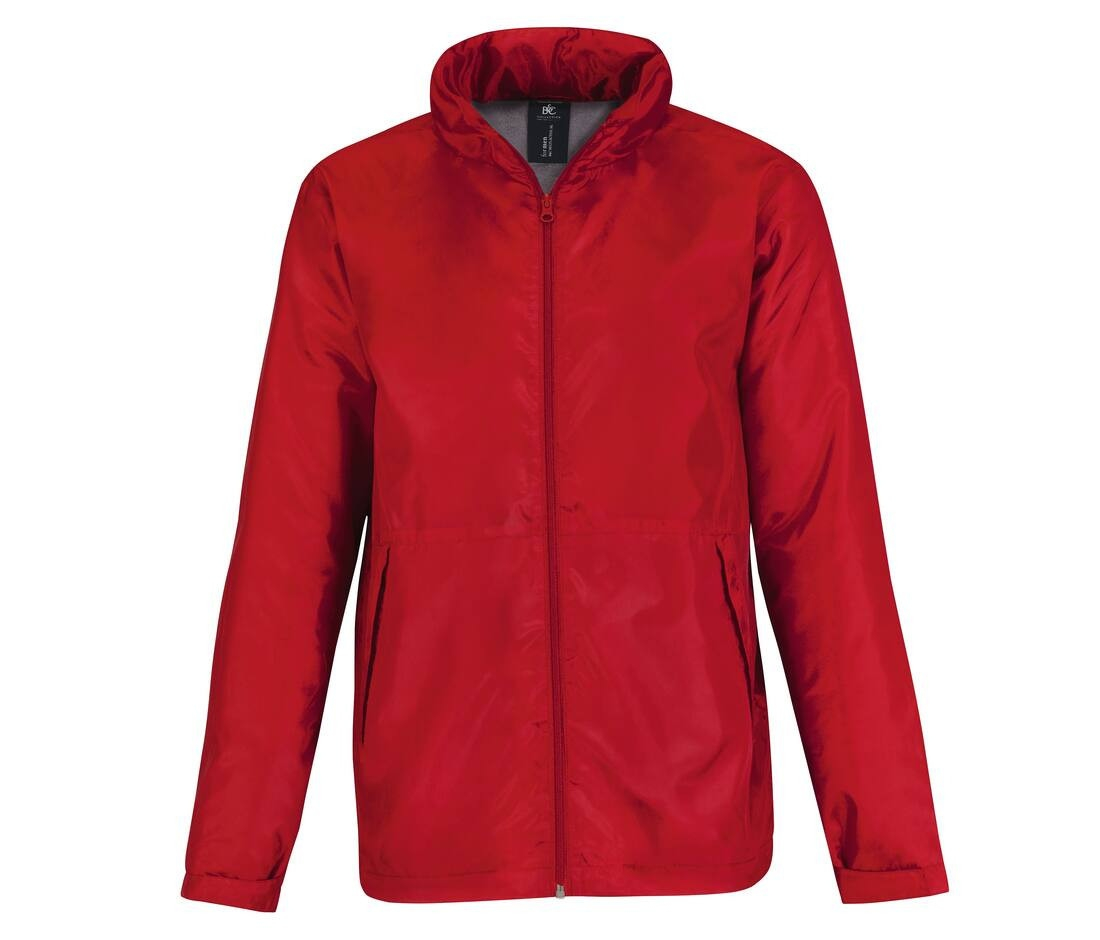 Veste coupe-vent doublée micropolaire homme