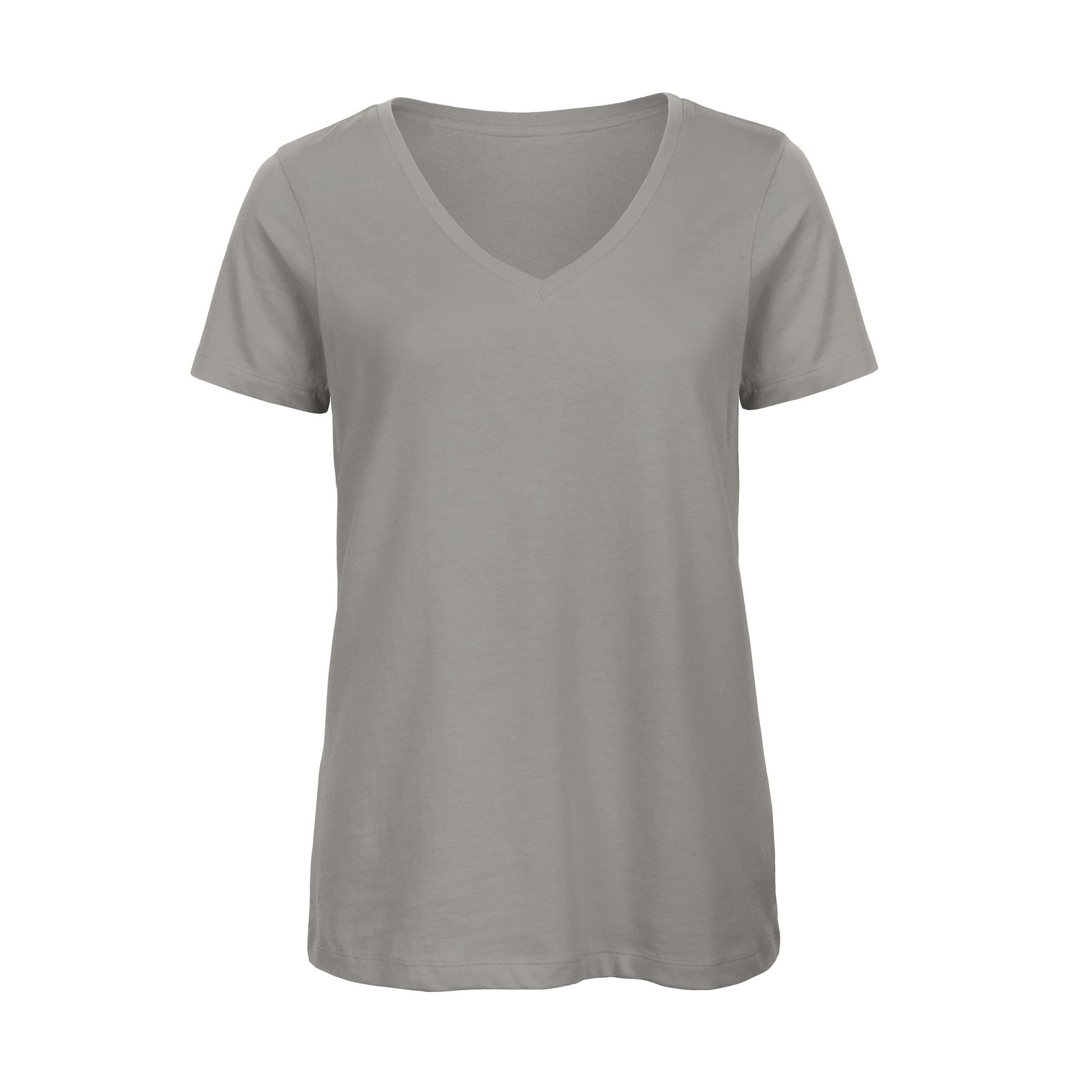 Tee-shirt femme col v en coton bio