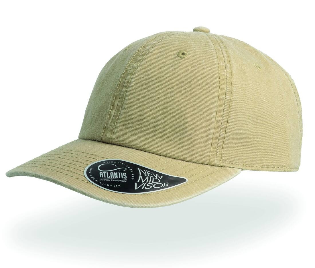 Casquette 6 pans mid visor délavée