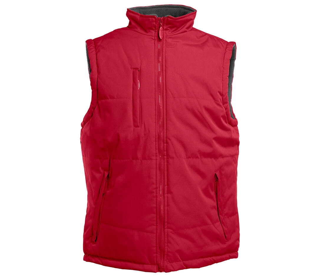 Bodywarmer matelassé et polaire
