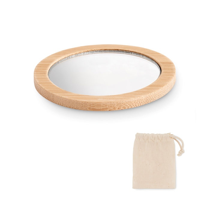 MALAY - Miroir de poche en bambou thumb