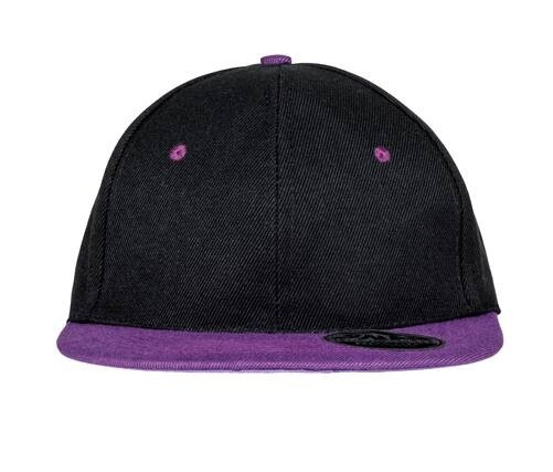 Casquette 6 pans visière plate